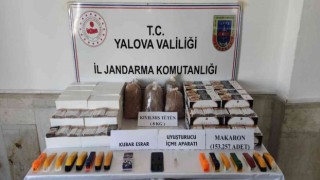 Yalovada jandarmadan uyuşturucu ve kaçak sigara operasyonu