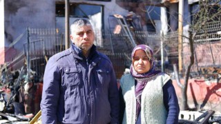 Yangında evi ve tüp bebek parası kül oldu
