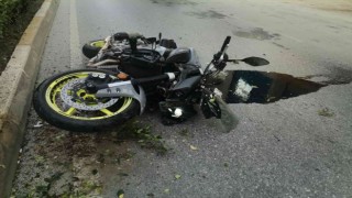 Yaya geçidinde motosikletin çarptığı kadın hastanede hayatını kaybetti