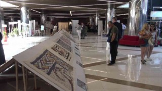 1700 yıllık kilisenin motifleri geleneksel yöntemlerle keçeyle işlendi