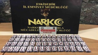 3 bin 136 uyuşturucu hap Eskişehire girmeden ele geçirildi