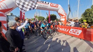 500den fazla bisikletli, Bodrumda yarıştı
