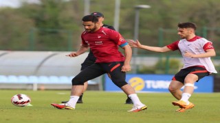 A Mili Takım, günü çift antrenmanla tamamladı