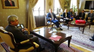 AB Türkiye Delegasyonu Başkanı Büyükelçi Landrut, Vali Doğanı ziyaret etti