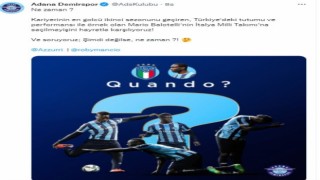 Adana Demirspordan Balotellinin milli takıma çağrılmamasına sitem
