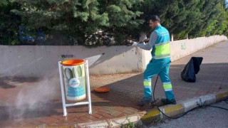 Adıyamanda çöp kovaları düzenli olarak temizleniyor