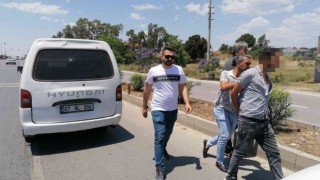 Alanyadan çalınan panelvan Antalyaya götürülürken ele geçirildi