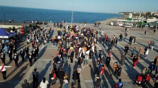 Atakumda engelliler için farkındalık yürüyüşü