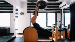 Atletizm yarışmasına pilatesli programla hazırlanan rekortmen
