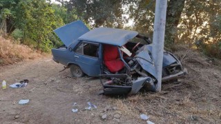 Aydında çaldıkları araçla İzmirde kaza yapan 15 yaşındaki iki çocuk ağır yaralandı