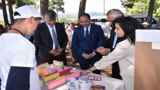 Bafrada okulda bilim fuarı