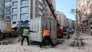 Bafrada yer altı çöp konteyneri dönemi başlıyor