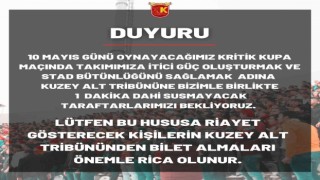 Baki Ersoydan Kayserispor taraftarına jest