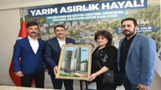Başkan Çelik Azerbaycan Halk Dansları Grubunu misafir etti