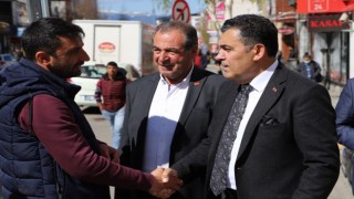 Başkan Demirden esnafa ziyaret