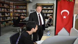 Başkan Orkandan millet Kıraathanesindeki gençlere ziyaret