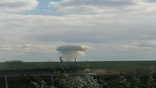 Belgorod'da Rus ordusuna ait askeri üste yangın
