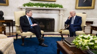 Biden, İtalya Başbakanı Draghi ile Beyaz Sarayda bir araya geldi