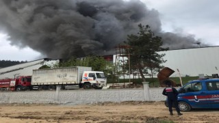 Bilecikte bir günde ikinci lastik fabrikası yangını