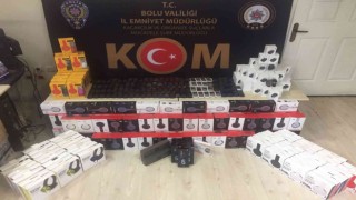 Boluda 135 bin liralık kaçak elektronik eşya ele geçirildi