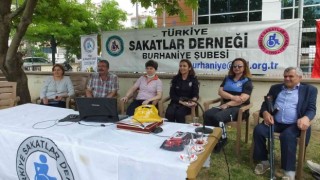 Burhaniye de engellilere polis ziyareti