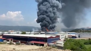Bursada büyük fabrika yangını