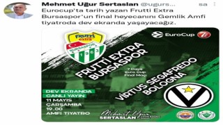 Bursasporun final maçı dev ekranda izlenecek