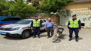 Çalıntı motosiklet trafik kontrolünde bulundu