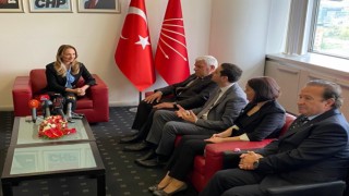 CHP heyeti DSP heyeti ile bayramlaştı
