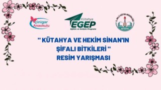 Çinigar Anaokulunda, Kütahya ve Hekim Sinanın Şifalı Bitkileri konulu resim yarışması