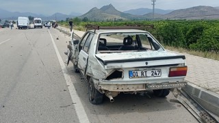 Çöp atmak için indiği aracında feci sonu yaşadı