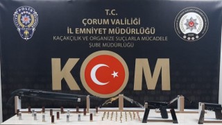 Çorum polisinden kaçak silah operasyonu