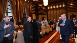 Cumhurbaşkanı Erdoğan, ABDli ve Kanadalı kanaat önderlerini kabul etti