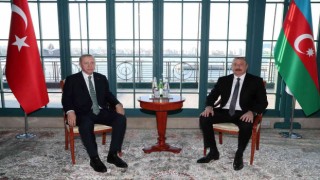 Cumhurbaşkanı Erdoğan, Aliyev ile görüştü