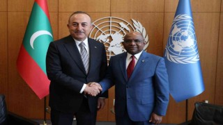Dışişleri Bakanı Çavuşoğlu, BM 76. Genel Kurul Başkanı Shahid ile bir araya geldi