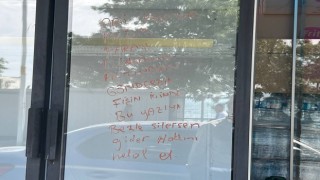 Dolabın camına yazılan mesaj şoke etti