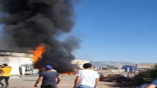 Döşemealtındaki işyeri yangını korkuttu