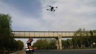 Elazığda bayram öncesi drone destekli trafik denetimi