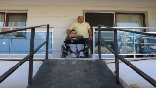 Engelli rampası ile hayatı kolaylaştı