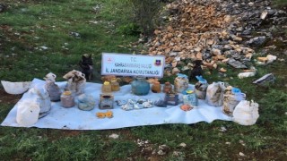 Engizeklerde teröristlere ait gıda deposu imha edildi