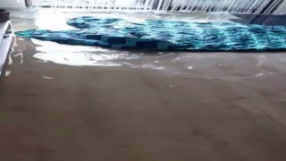 Eyüpsultanda yol çöktü, bir evi su bastı