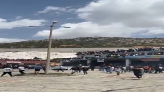 Faciadan dönülen balkon çökmesinde panik anları kamerada