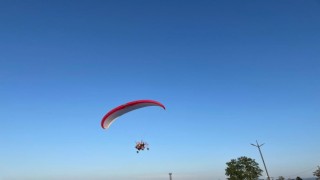 Fatsada paramotor sporu ilgi odağı oldu