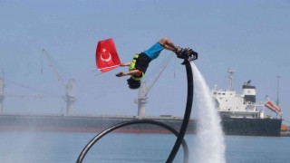 Flyboard gösterisi nefes kesti