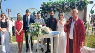 Gelin ve damadın motosiklet tutkusu düğünlerine yansıdı