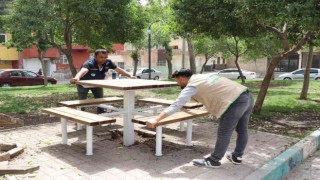Haliliyede parklara bahar bakımı