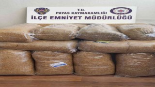 Hatayda 80 kilo kıyılmış tütün ele geçirildi