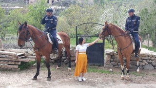 Ihlara Vadisinin güvenliği Atlı Jandarma Timinde