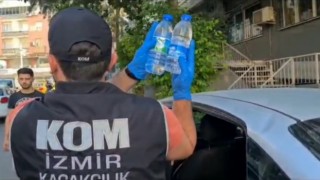İzmirde sahte etil alkol ve içki kaçakçılarına operasyon