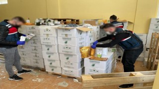 Jandarmadan kaçak organik gübre operasyonu